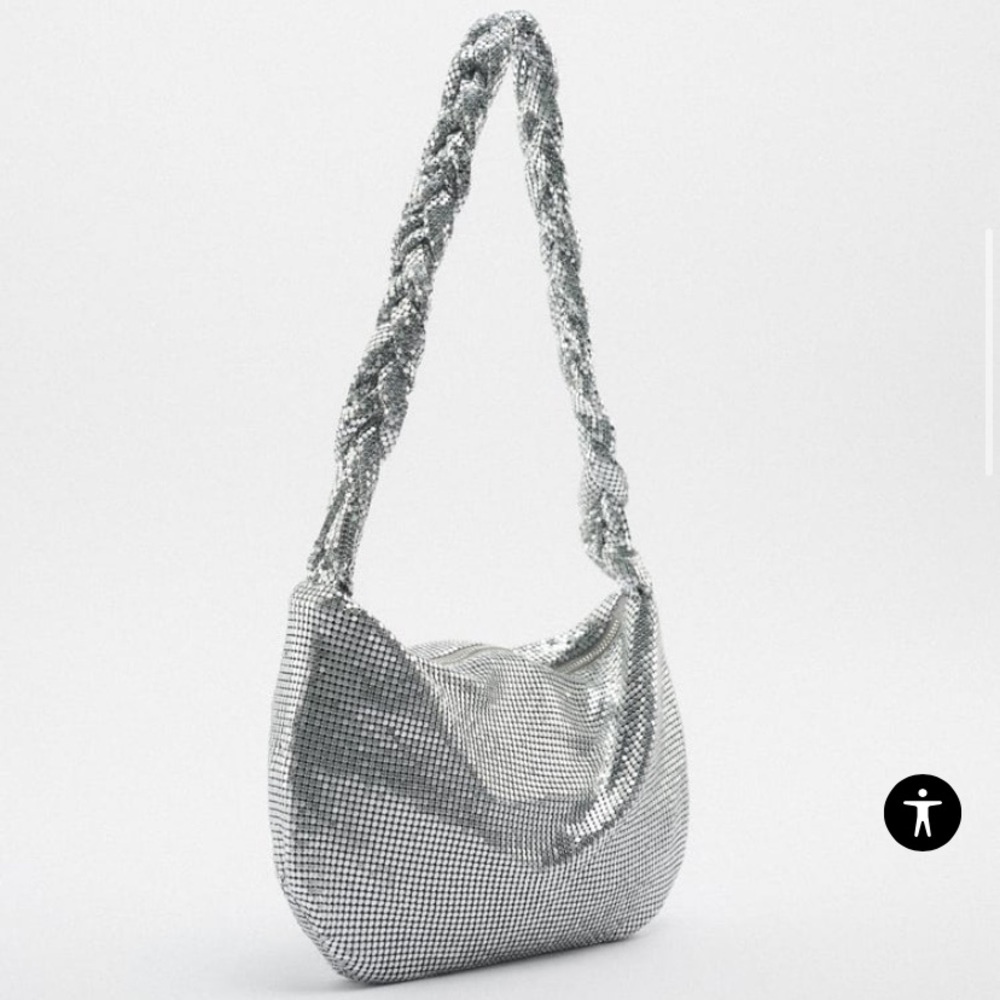 Zara sparkly shoulder bag - Picture 1 of 10